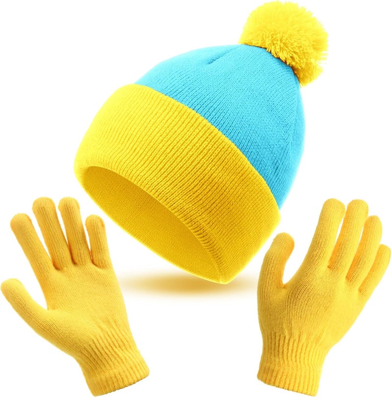 Shinymoon Beanie Hat Knit Pom Halloween Character Cosplay Winter Headwear Knitted Pompom Women Men's Novelty Cute Warm Caps - Image 2